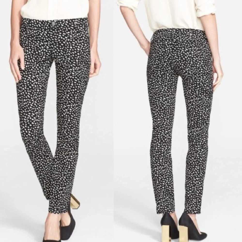 Tory Burch Walker Cargo Dotted Pony Print Jean Size 31
